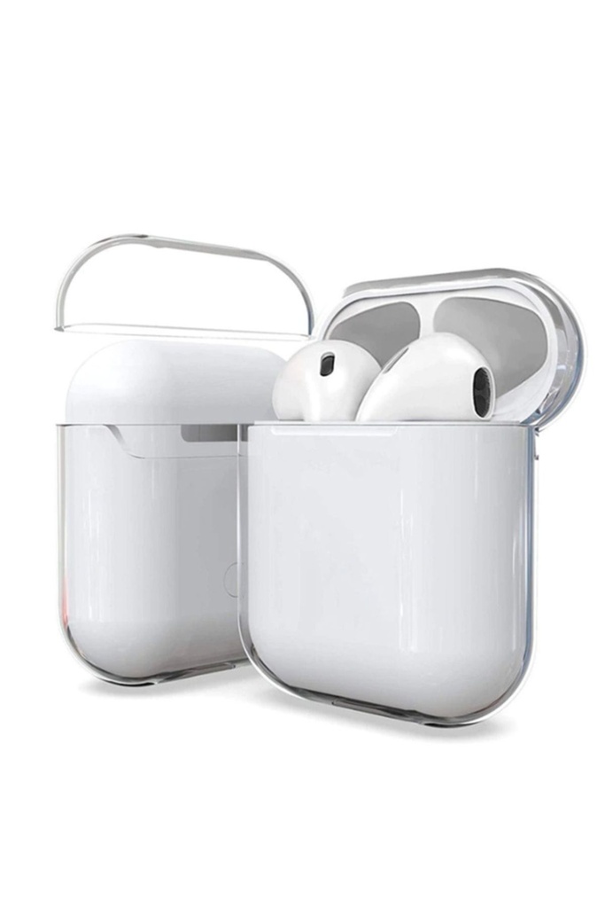 Apple Airpods Uyumlu Kılıf Şeffaf Sert Kristal Zore Airbag 14 Kılıf