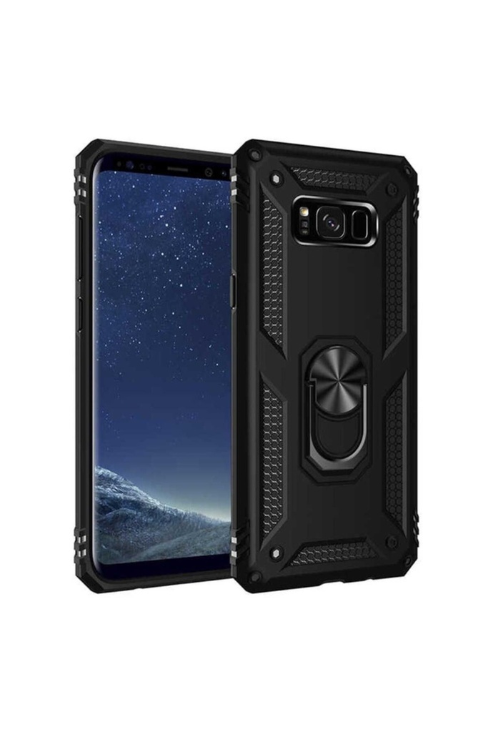 [RNZ-TA59428] Samsung Galaxy S8 Plus Uyumlu Kılıf Zore Vega Kapak (Siyah)