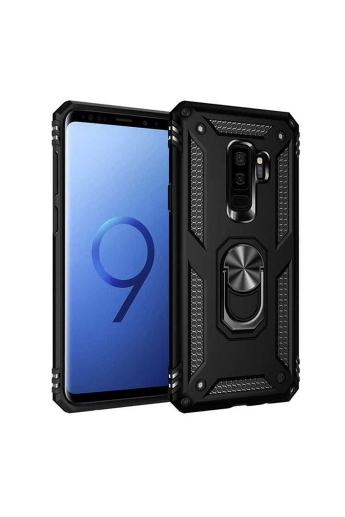 [RNZ-TA59434] Samsung Galaxy S9 Plus Uyumlu Kılıf Zore Vega Kapak (Siyah)