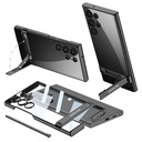 Samsung Galaxy S24 Ultra Uyumlu Kılıf Zore Kamera Korumalı Şeffaf Dikey Standlı Ays Kapak
