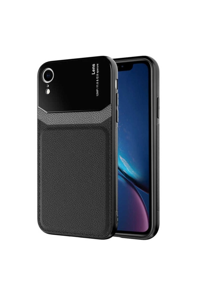 [RNZ-TA59686] Apple iPhone XR Uyumlu Kılıf ​Zore Emiks Kapak (Siyah)
