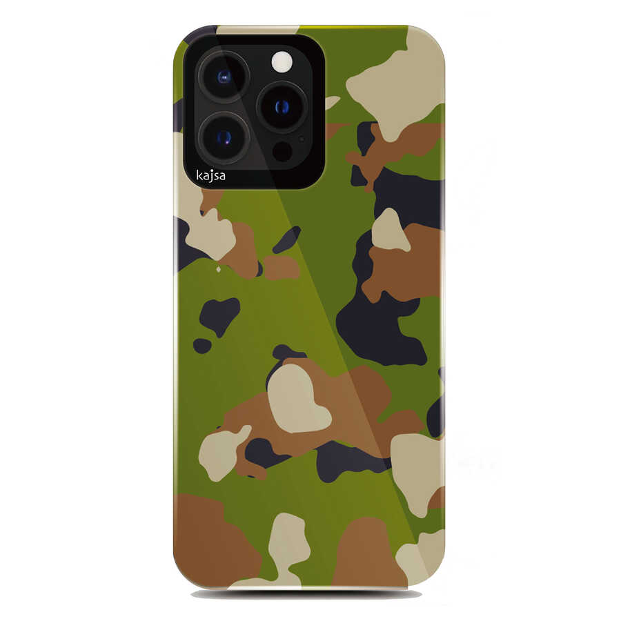 [RNZ-TA59899] Apple iPhone 13 Pro Uyumlu Kılıf Kajsa Camo Kapak (NO1)