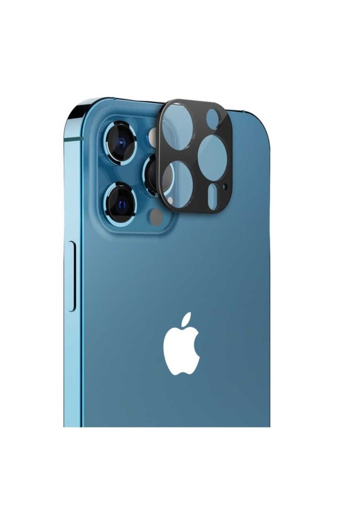 [RNZ-TA60491] Apple iPhone 12 Pro Uyumlu Araree C-Subcore Temperli Kamera Koruyucu (Siyah)