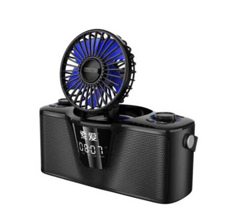 [RNZ-TA59939] Soaiy K2 Fanlı Bluetooth Speaker Hoparlör (Siyah)