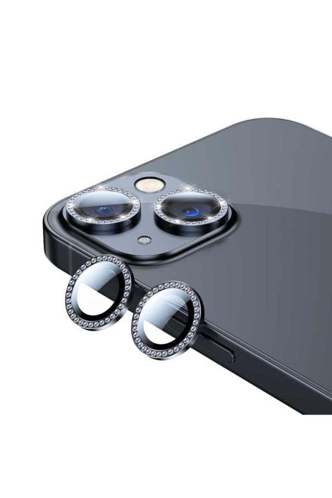 [RNZ-TA61151] Apple iPhone 13 Uyumlu Zore CL-06 Kamera Lens Koruyucu (Siyah)