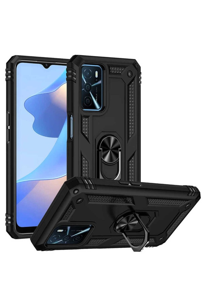 [RNZ-TA60213] Oppo A16 Uyumlu Kılıf Zore Vega Kapak (Siyah)