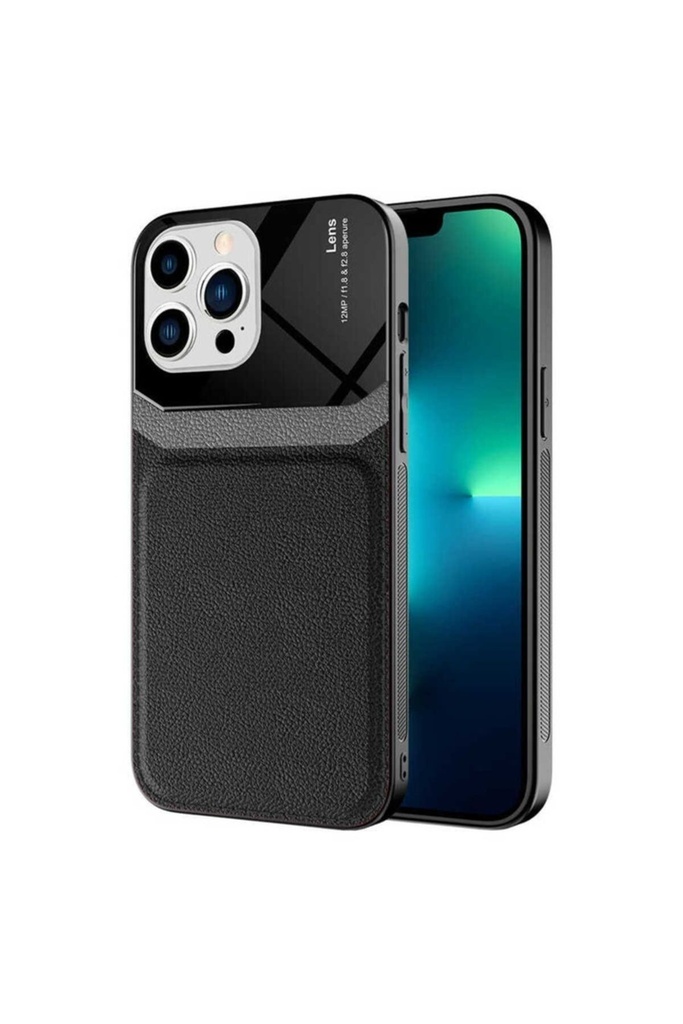 [RNZ-TA60255] Apple iPhone 13 Pro Uyumlu Kılıf ​Zore Emiks Kapak (Siyah)