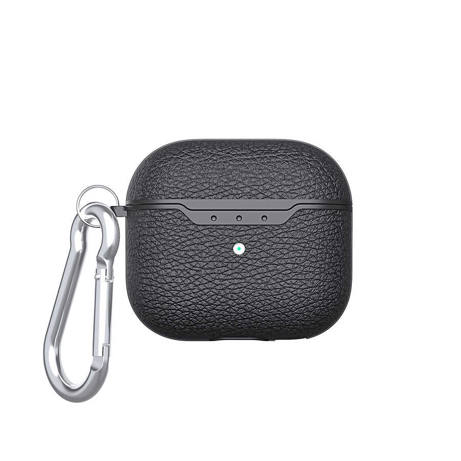 [RNZ-TA60382] Apple Airpods 3. Nesil Uyumlu Kılıf Zore Airbag 03 Silikon (Siyah)