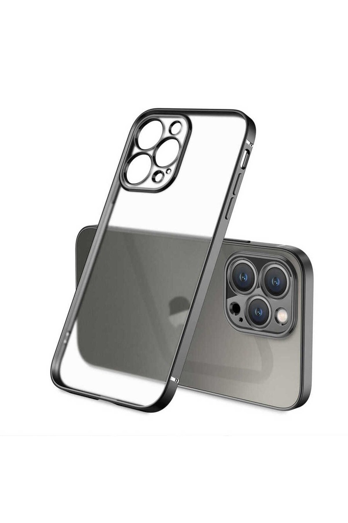 [RNZ-TA60291] Apple iPhone 13 Pro Max Uyumlu Kılıf Zore Mat Gbox Kapak (Siyah)