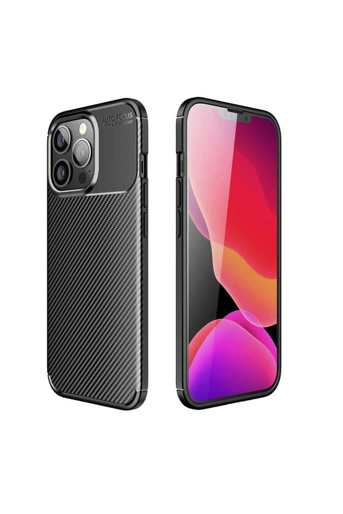[RNZ-TA60340] Apple iPhone 13 Pro Max Uyumlu Kılıf Zore Negro Silikon Kapak (Siyah)