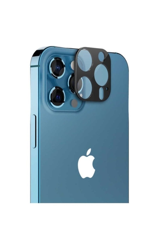 [RNZ-TA60479] Apple iPhone 12 Pro Max Uyumlu Araree C-Subcore Temperli Kamera Koruyucu (Siyah)
