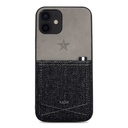 Apple iPhone 12 Uyumlu Kılıf Kajsa Denim Kapak
