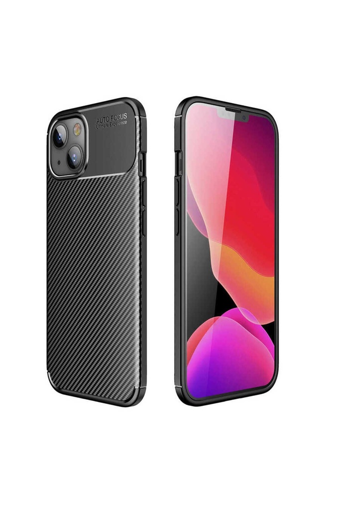 [RNZ-TA60669] Apple iPhone 13 Mini Uyumlu Kılıf Zore Negro Silikon Kapak (Siyah)