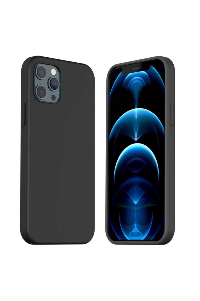 [RNZ-TA60485] Apple iPhone 12 Pro Max Uyumlu Kılıf Araree Typo Skin Kapak (Siyah)
