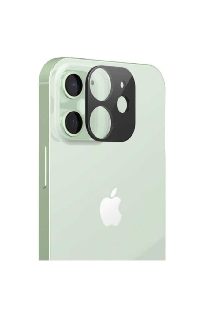 [RNZ-TA60493] Apple iPhone 12 Uyumlu Araree C-Subcore Temperli Kamera Koruyucu (Siyah)