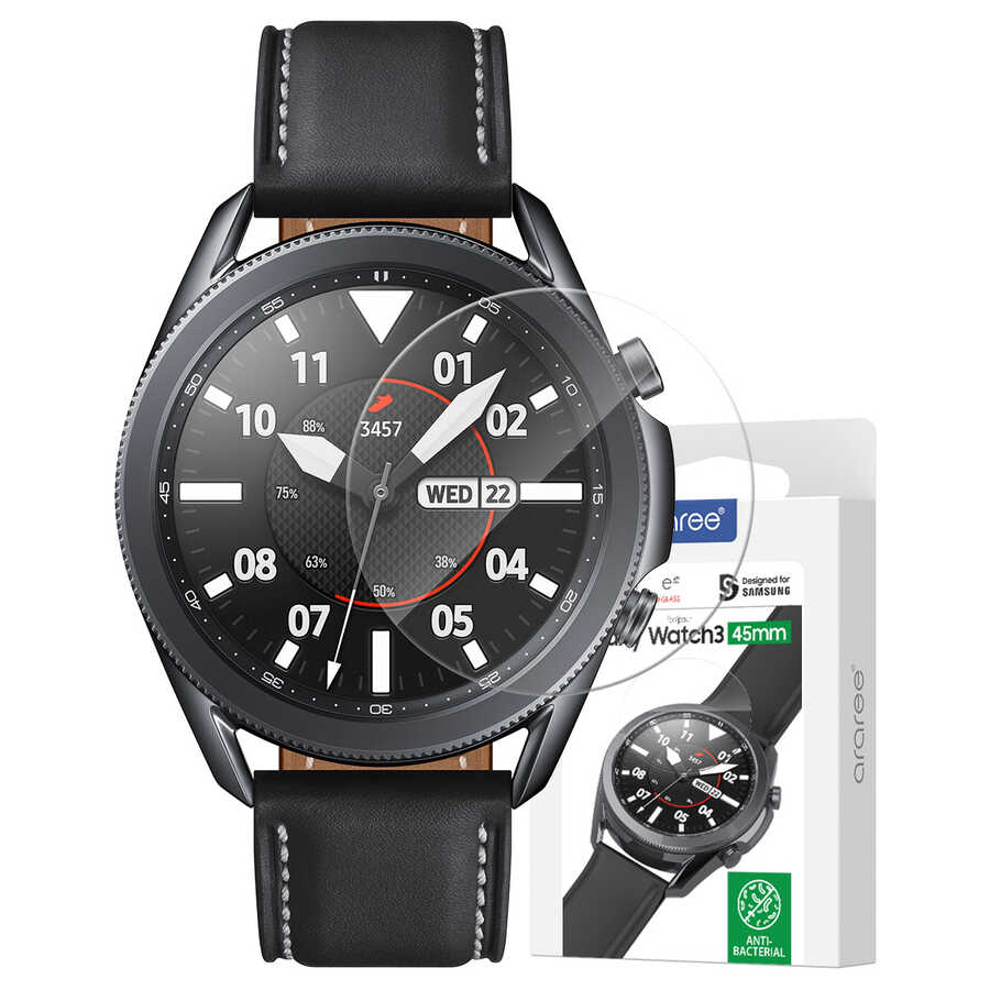 [RNZ-TA60526] Samsung Galaxy Watch 3 45mm Uyumlu Araree Subcore Temperli Ekran Koruyucu