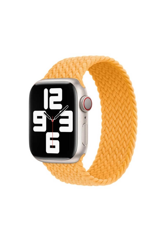 Apple Watch 44mm Uyumlu Kordon Hasır Örgü Esnek KRD-32 XSmall Kayış
