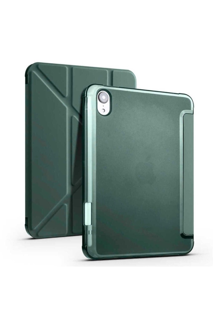 Apple iPad Mini 2021 (6.Nesil) Uyumlu Kılıf Zore Tri Folding Kalem Bölmeli Standlı Kılıf