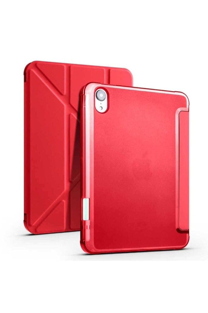Apple iPad Mini 2021 (6.Nesil) Uyumlu Kılıf Zore Tri Folding Kalem Bölmeli Standlı Kılıf