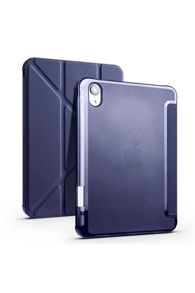 Apple iPad Mini 2021 (6.Nesil) Uyumlu Kılıf Zore Tri Folding Kalem Bölmeli Standlı Kılıf