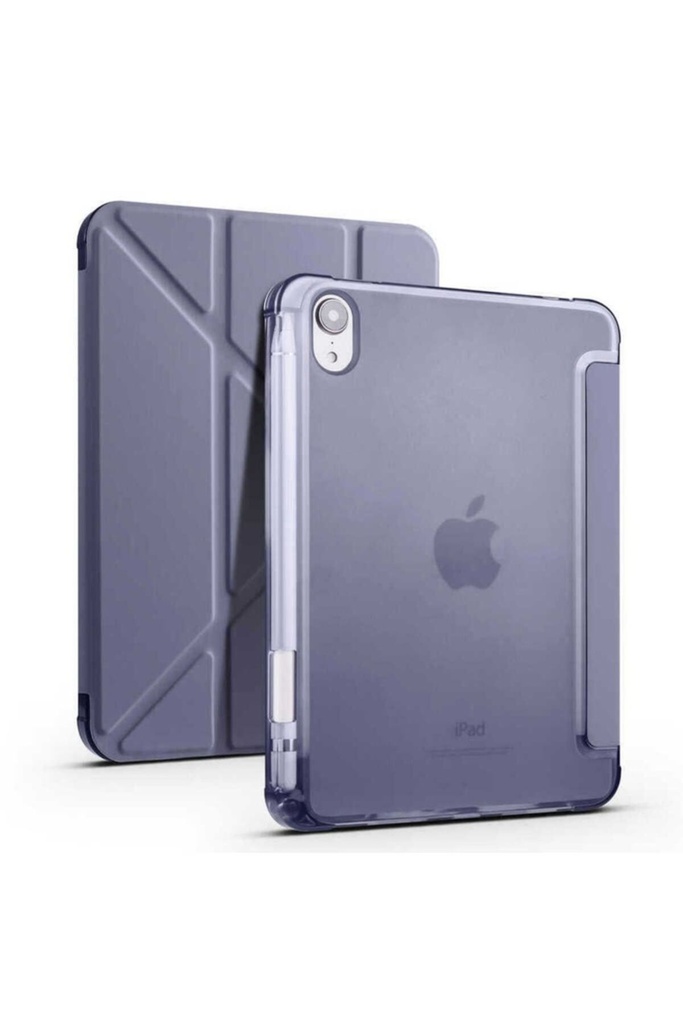 Apple iPad Mini 2021 (6.Nesil) Uyumlu Kılıf Zore Tri Folding Kalem Bölmeli Standlı Kılıf