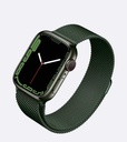 Apple Watch 7 45mm Uyumlu Kordon Hasır Metal Mıknatıslı Örgü Zore KRD-01 Kayış