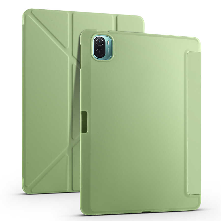 Xiaomi Mi Pad 5 Uyumlu Kılıf Zore Tri Folding Kalem Bölmeli Standlı Kılıf