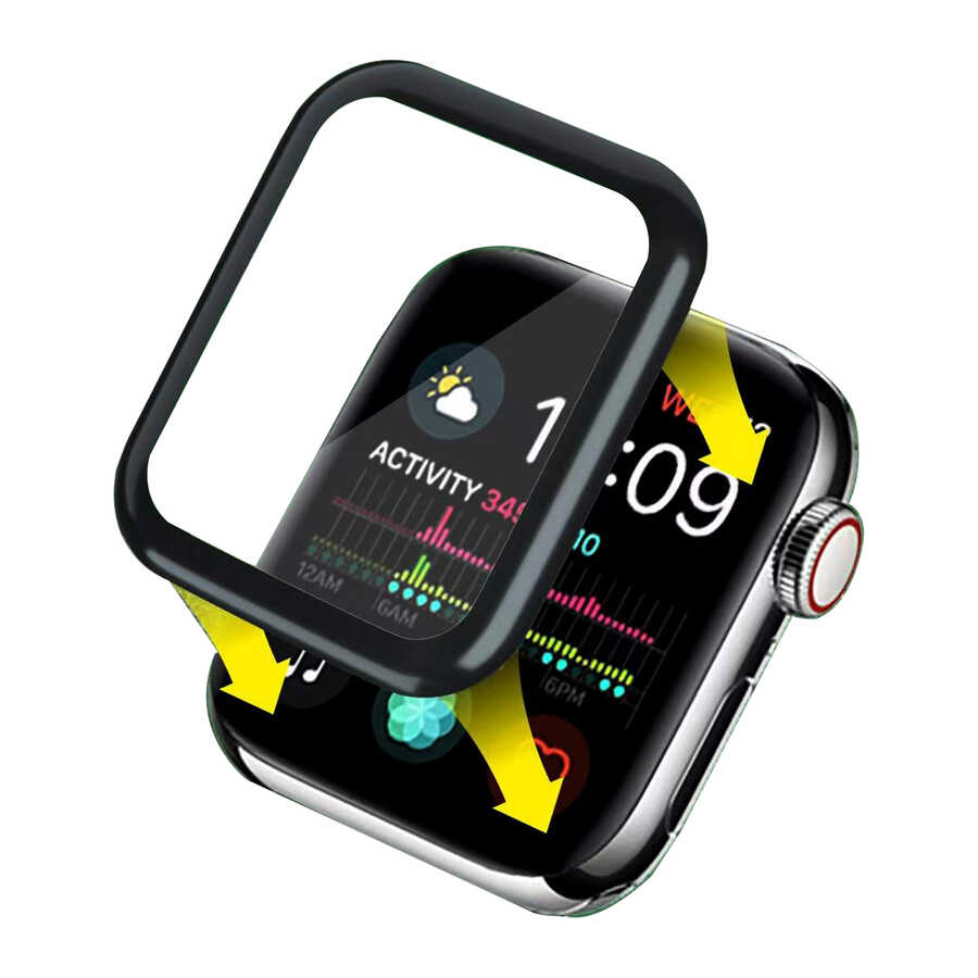 [RNZ-TA61159] Apple Watch 44mm Uyumlu Go Des 2 in 1 Ekran Koruyucu