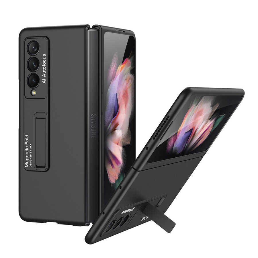 [RNZ-TA61295] Samsung Galaxy Z Fold 3 Uyumlu Kılıf Zore Z-Stand Kılıf