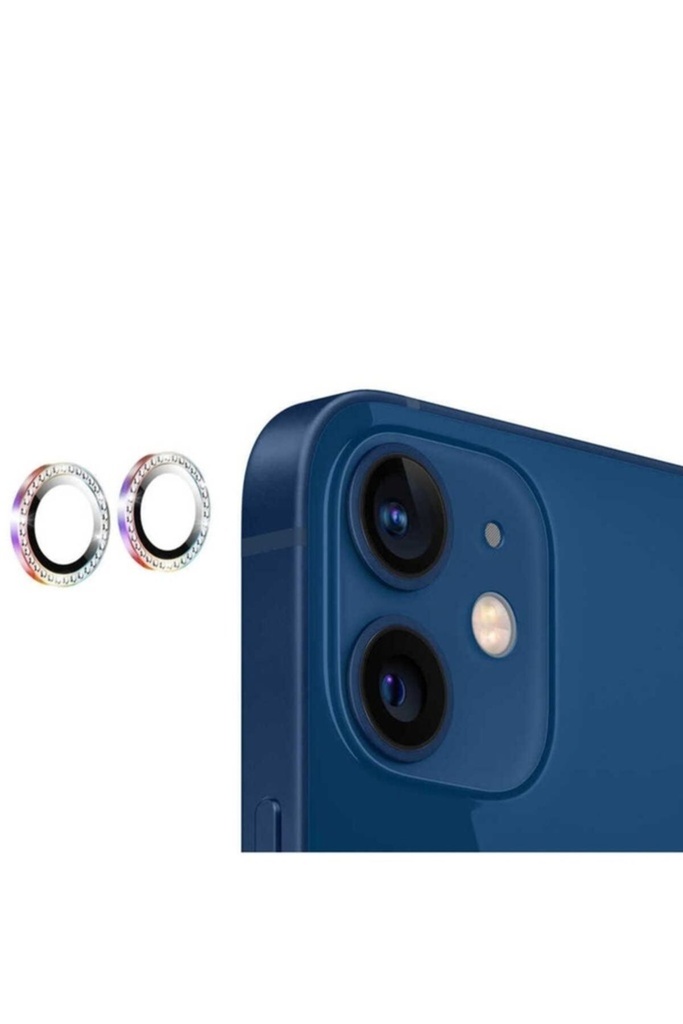 Apple iPhone 12 Mini Uyumlu Zore CL-06 Kamera Lens Koruyucu