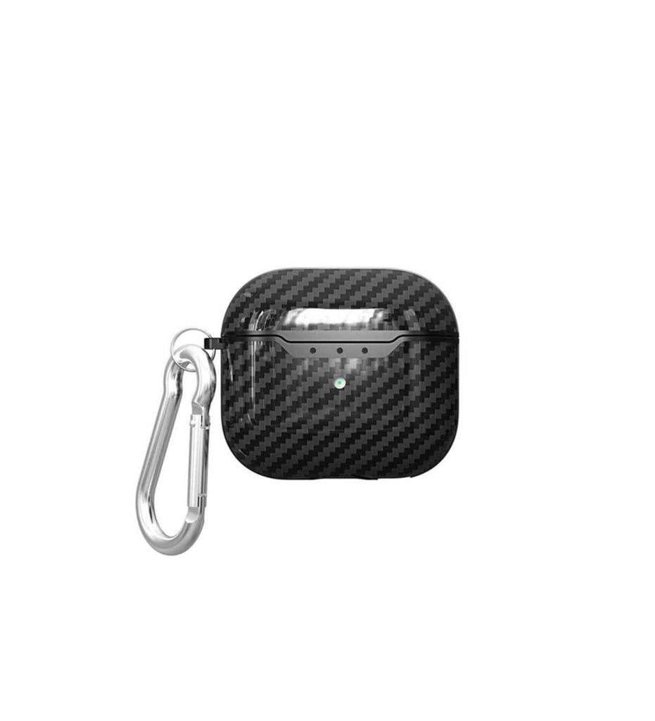 [RNZ-TA61745] Apple Airpods 3. Nesil Uyumlu Kılıf Zore Airbag 05 Silikon (Siyah)