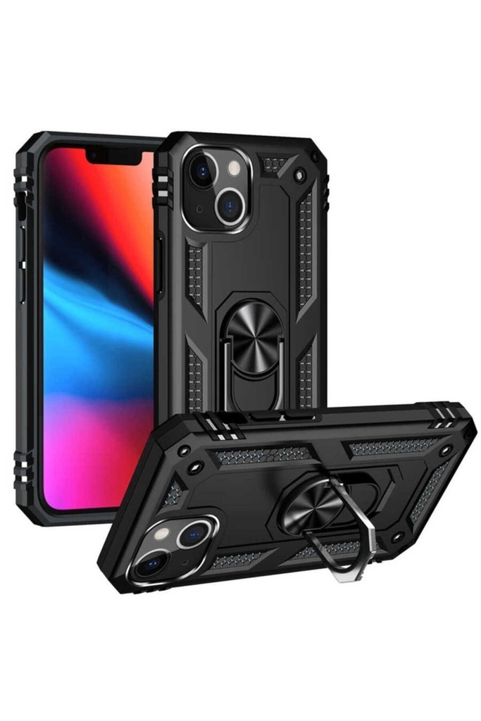 [RNZ-TA61986] Apple iPhone 13 Uyumlu Kılıf Zore Vega Kapak (Siyah)