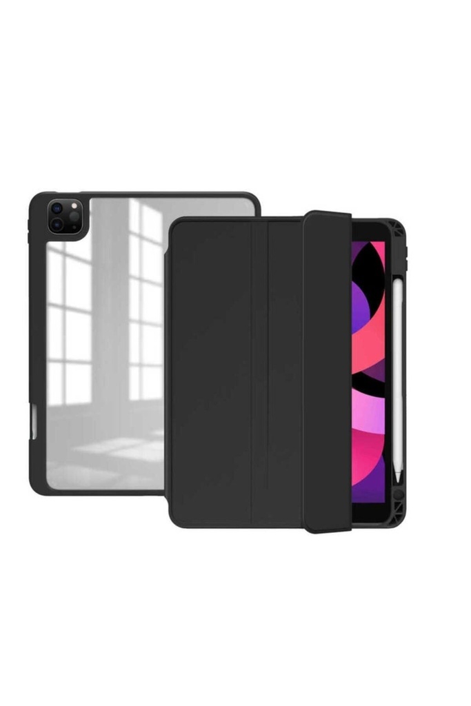 Apple iPad Pro 12.9 2020 (4.Nesil) Uyumlu Kılıf Zore Nort Arkası Şeffaf Standlı Kılıf