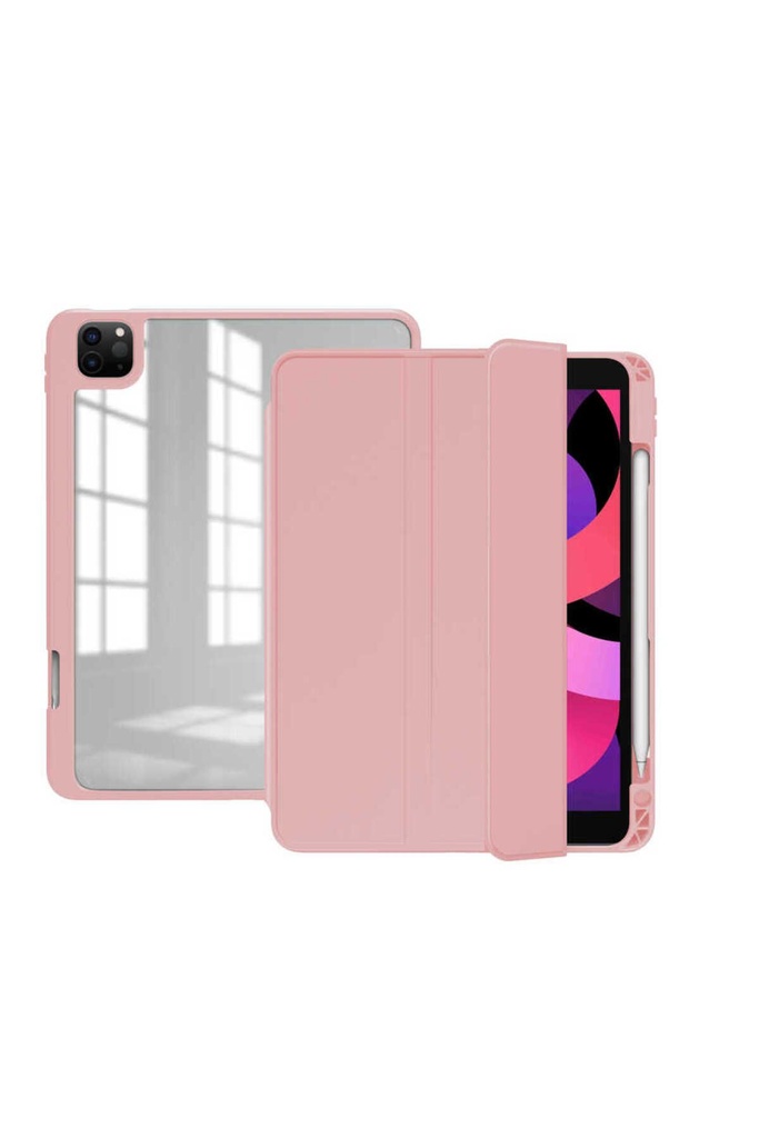 Apple iPad Pro 12.9 2021 (5.Nesil) Uyumlu Kılıf Zore Nort Arkası Şeffaf Standlı Kılıf