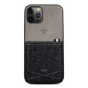 Apple iPhone 12 Pro Uyumlu Kılıf Kajsa Denim Kapak