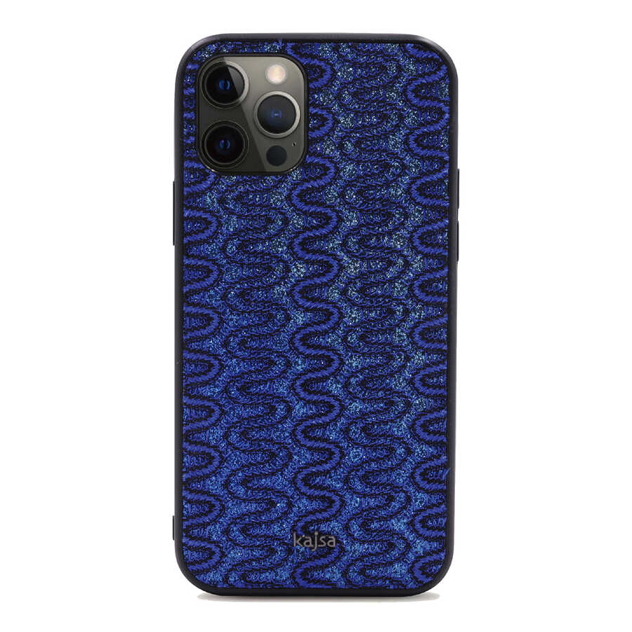 Apple iPhone 12 Pro Max Uyumlu Kılıf Kajsa Glamorous Serisi Waterfall Pattern Kapak