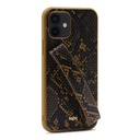 Apple iPhone 12 Uyumlu Kılıf Kajsa Glamorous Serisi Snake Handstrap Kapak