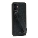 Apple iPhone 12 Uyumlu Kılıf Kajsa Glamorous Serisi Snake Handstrap Kapak