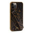 Apple iPhone 12 Pro Max Uyumlu Kılıf Kajsa Glamorous Serisi Snake Handstrap Kapak