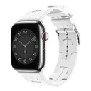 Apple Watch 44mm Uyumlu Kordon Silikon Yumuşak Esnek Metal Klipsli KRD-92 Kayış