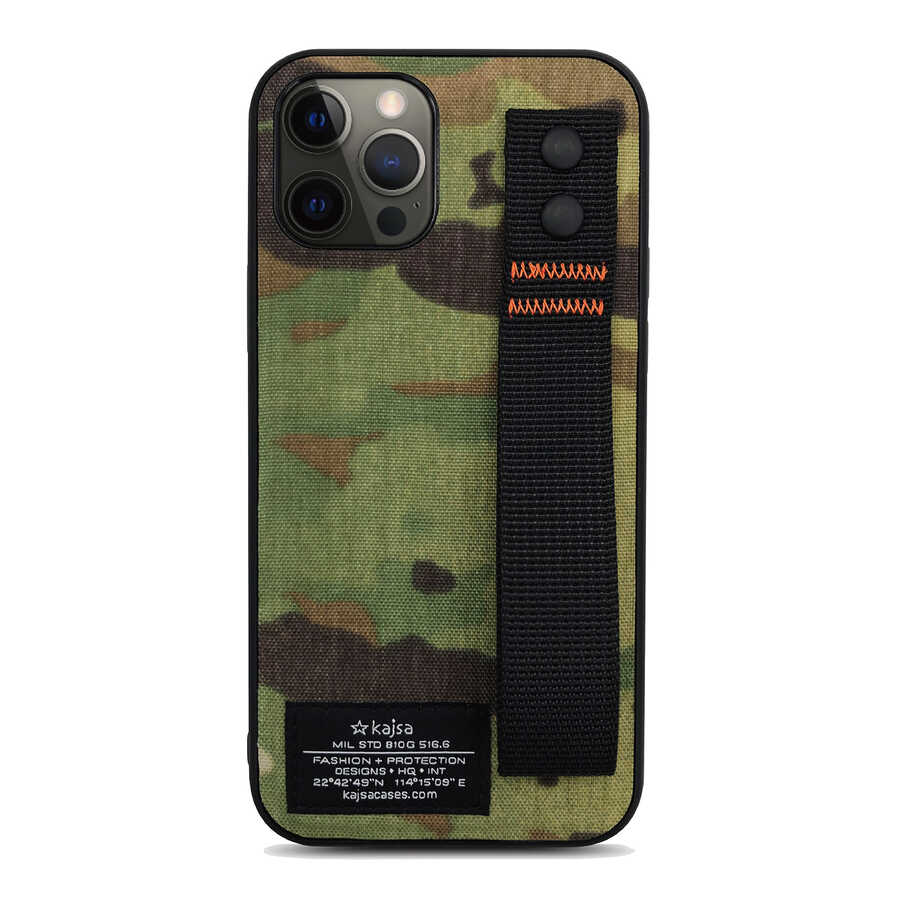 Apple iPhone 12 Pro Max Uyumlu Kılıf Kajsa Cordura Serisi Military Kapak