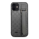Apple iPhone 12 Uyumlu Kılıf Kajsa Neo Clasic Serisi Mono K Strap Kapak
