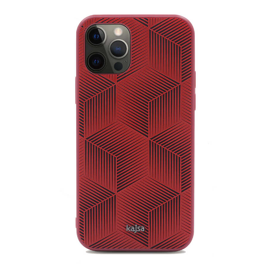 Apple iPhone 12 Pro Max Uyumlu Kılıf Kajsa Splendid Serisi 3D Cube Kapak