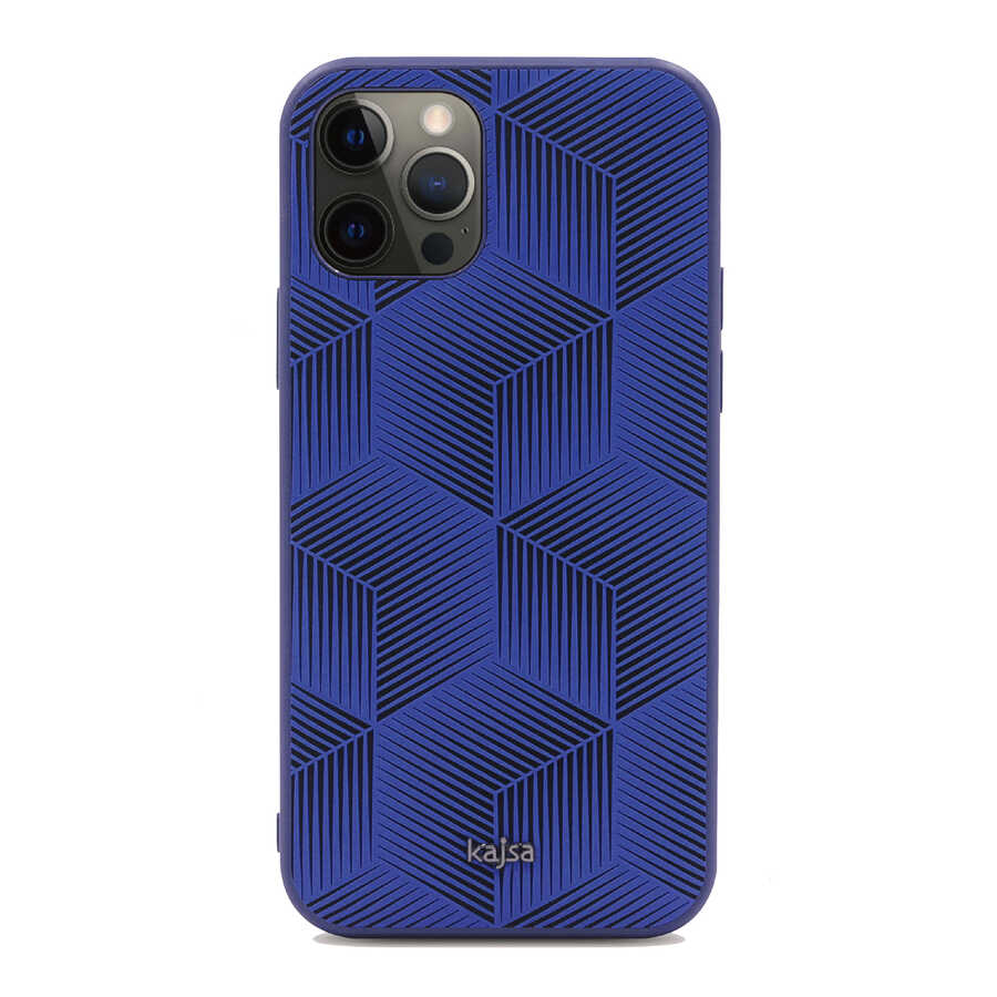 Apple iPhone 12 Pro Max Uyumlu Kılıf Kajsa Splendid Serisi 3D Cube Kapak