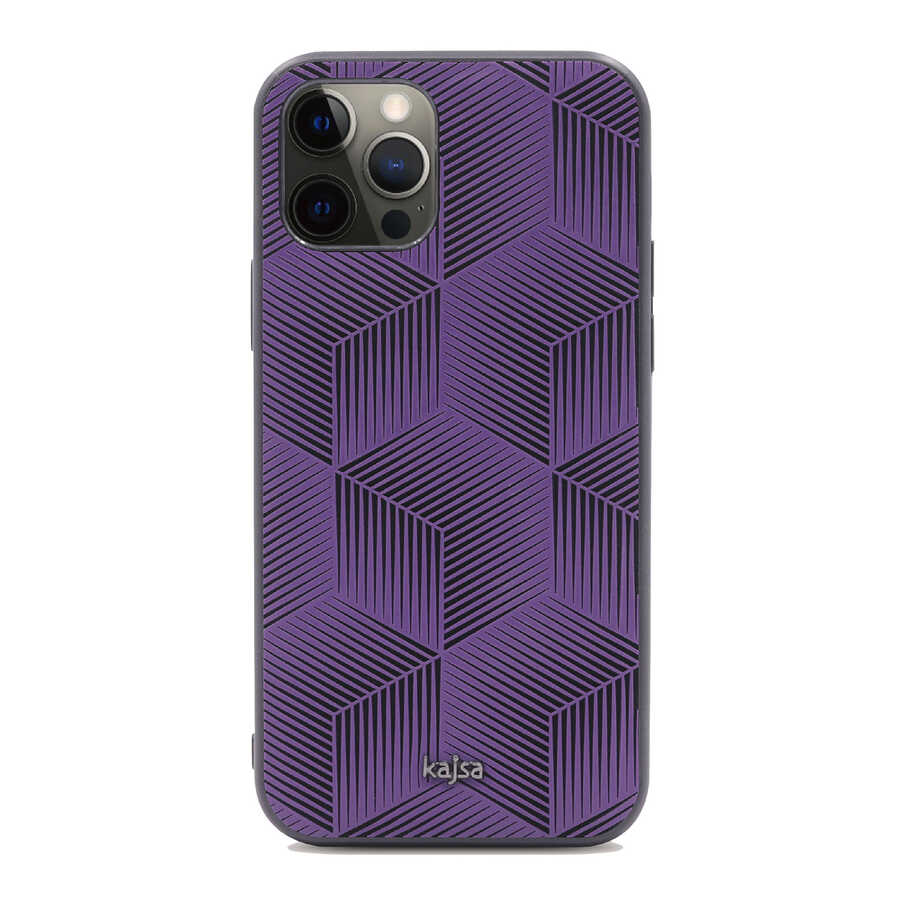 Apple iPhone 12 Pro Max Uyumlu Kılıf Kajsa Splendid Serisi 3D Cube Kapak