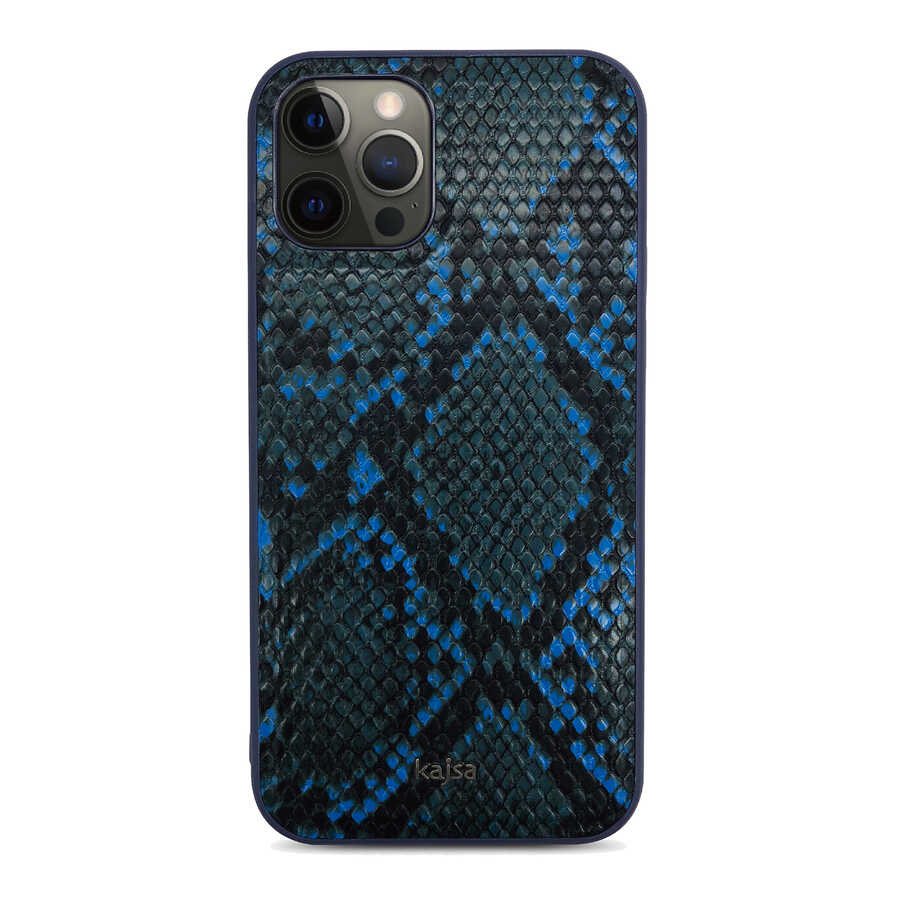 Apple iPhone 12 Pro Max Uyumlu Kılıf Kajsa Glamorous Serisi Snake Pattern Kapak
