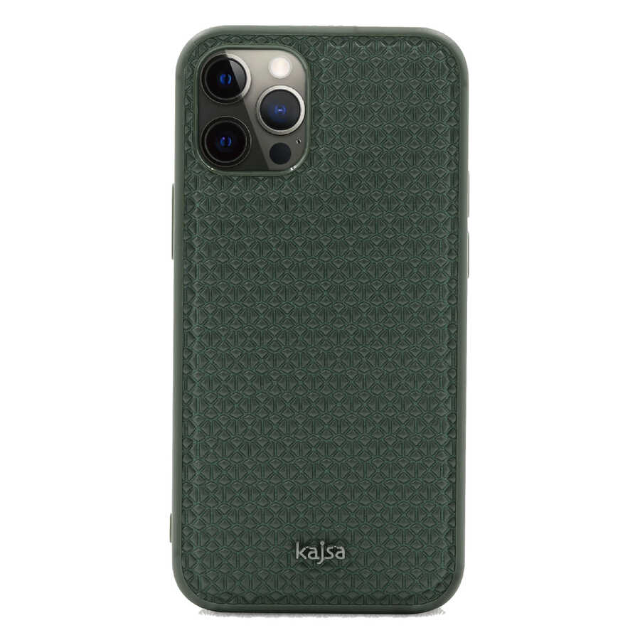 Apple iPhone 12 Pro Max Uyumlu Kılıf Kajsa Splendid Serisi 3D Leaf Kapak