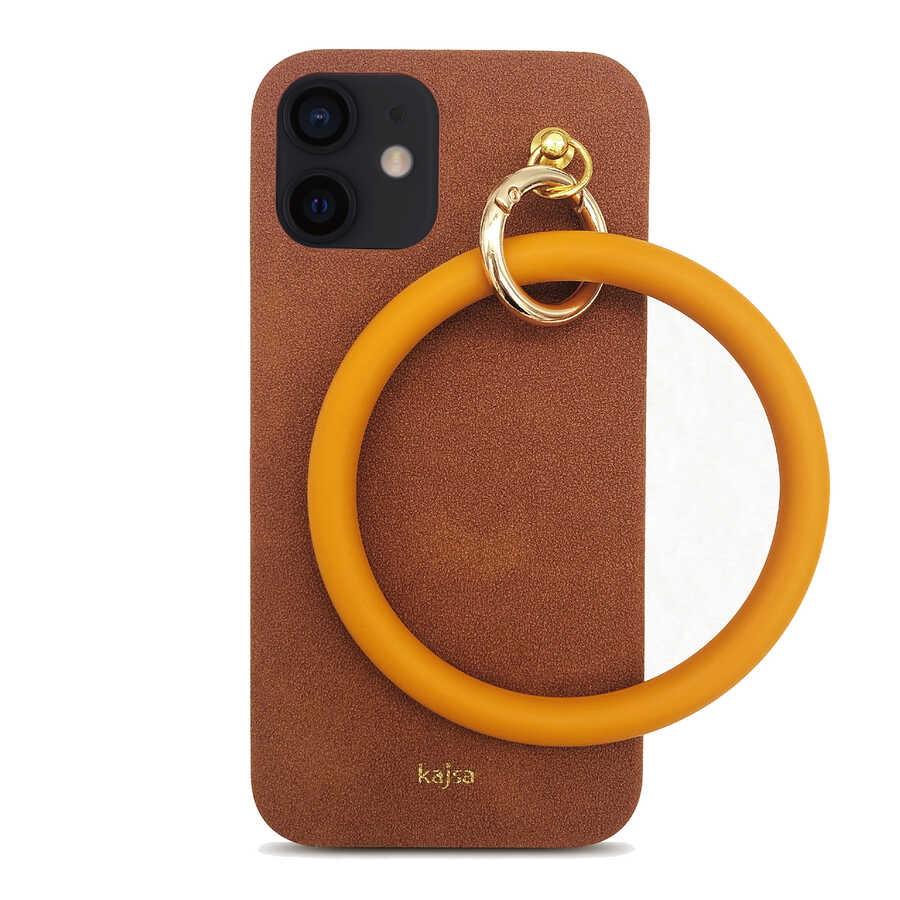 Apple iPhone 12 Uyumlu Kılıf Kajsa Splendid Serisi Morandi Ring Kapak