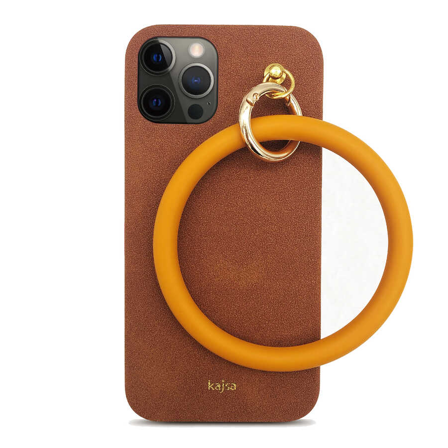 Apple iPhone 12 Pro Uyumlu Kılıf Kajsa Splendid Serisi Morandi Ring Kapak