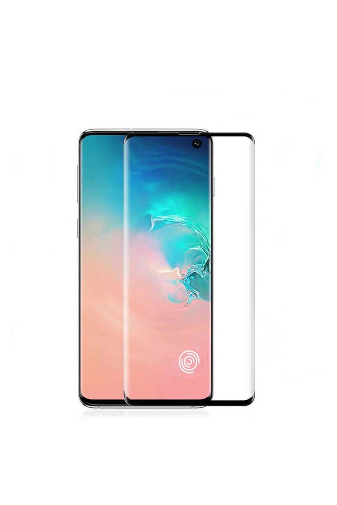 Samsung Galaxy S10 Plus Uyumlu Zore Kavisli Full Yapışkanlı Cam Ekran Koruyucu